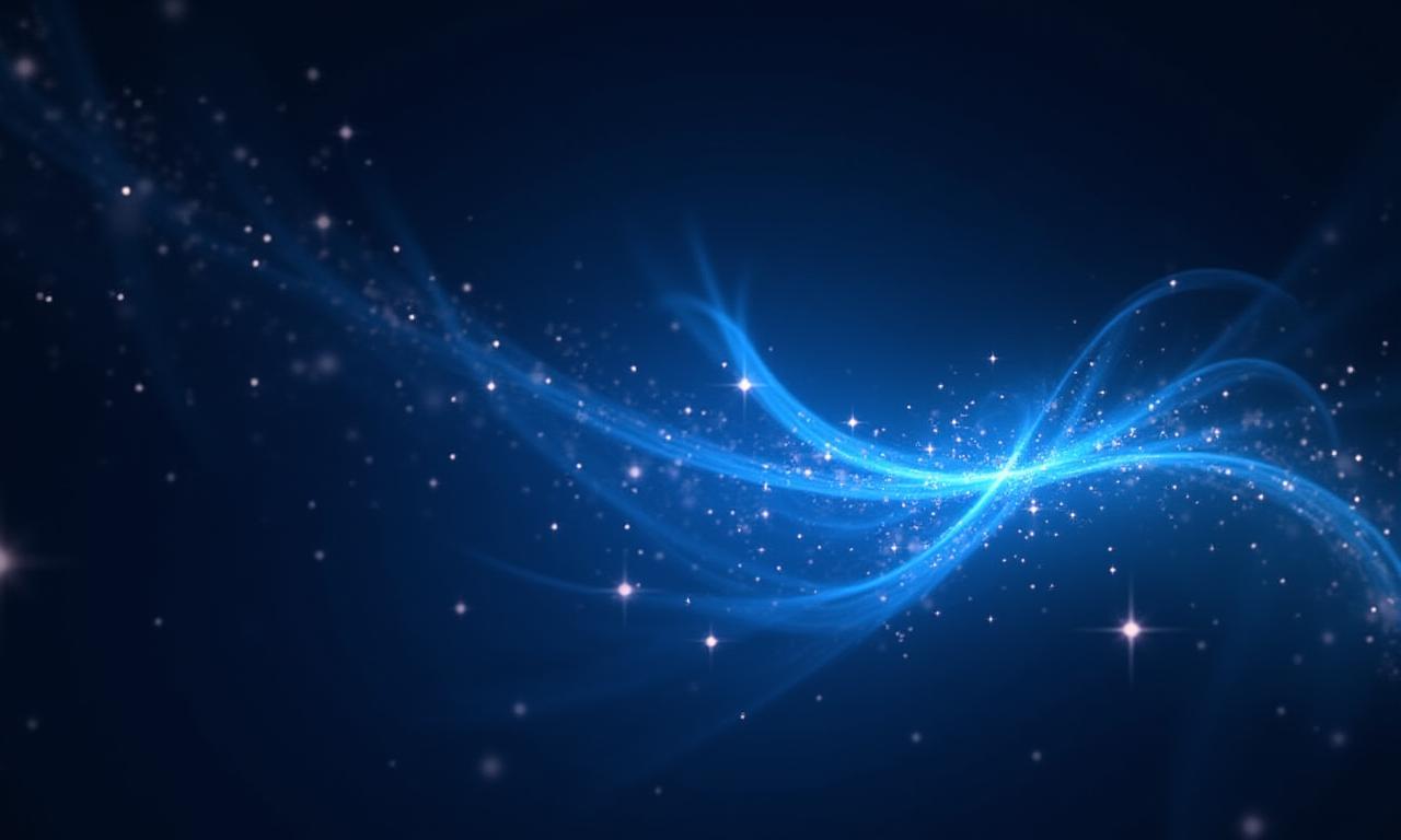 デジタルエネルギーを象徴する抽象的な光の線