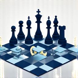 チェスの駒を使った戦略のイラスト